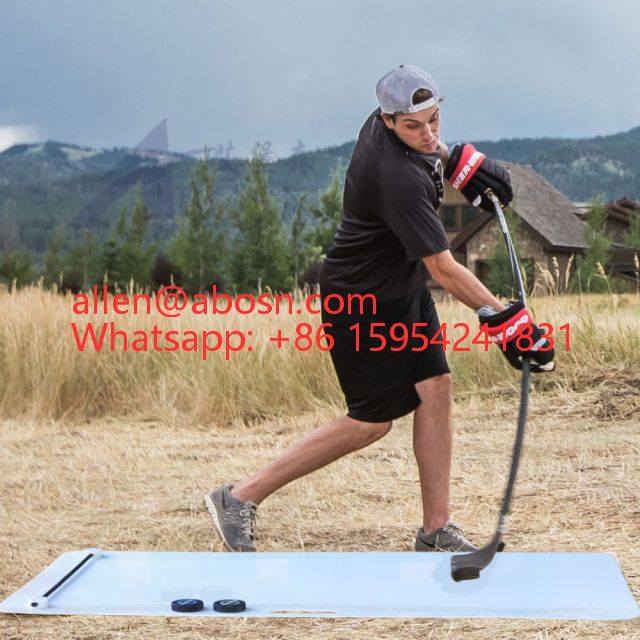 Ausgeschnittene Schießmatte Hockey Off Ice Trainer HDPE-Polyethylen-Hockey-Schießunterlage