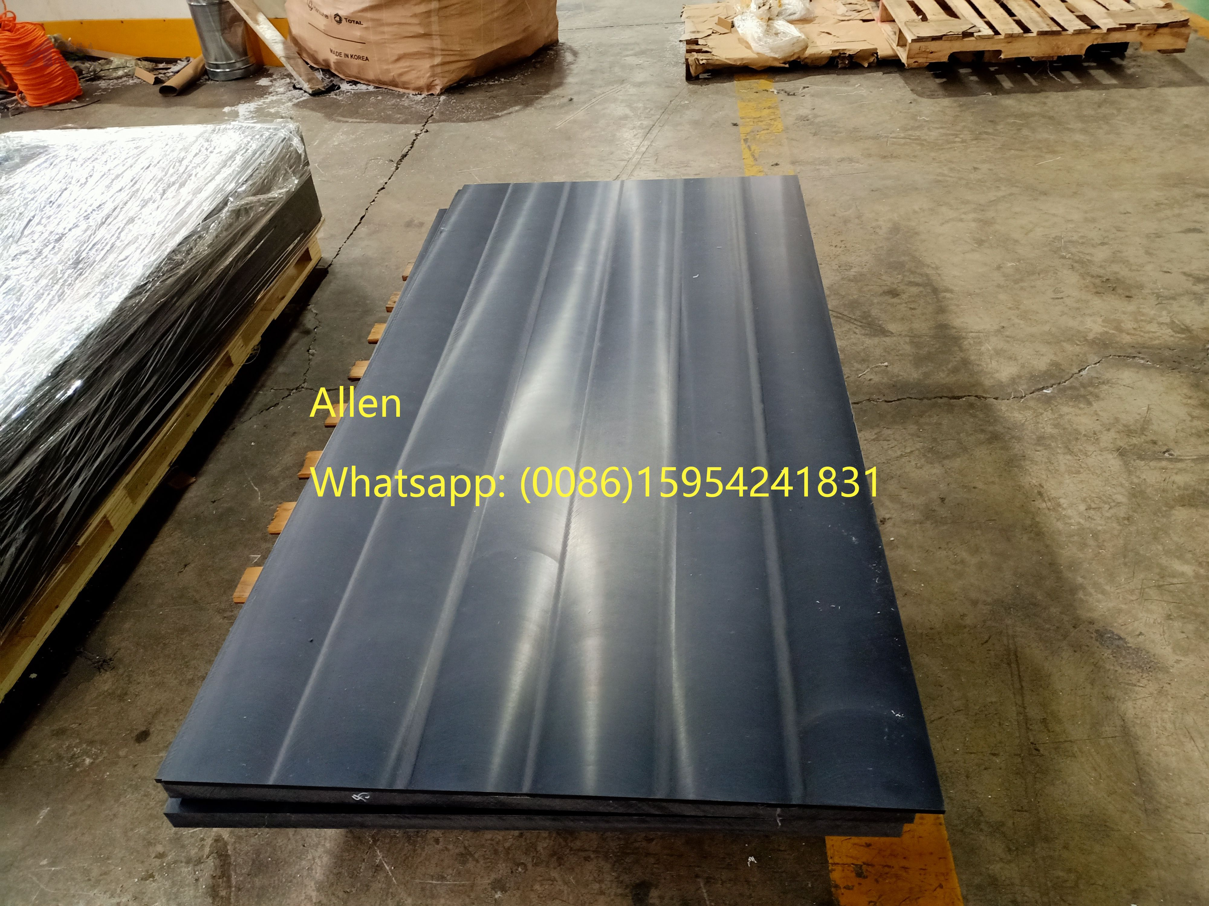 Grünes UHMWPE-Blatt für UHMWPE-Liner 3050 x 1220 mm 