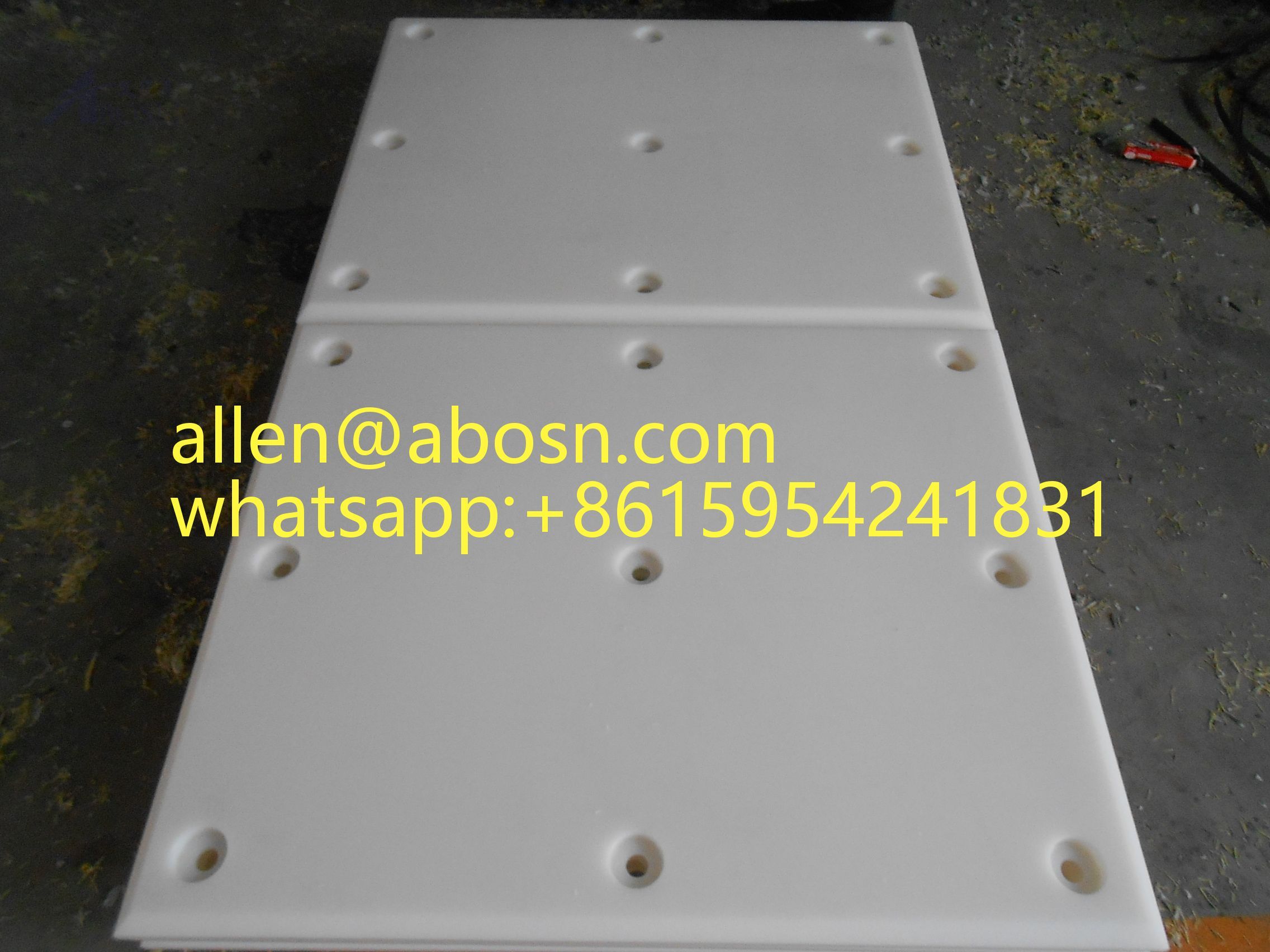 1000 x 2000 mm weißes UHMWPE-Blatt für Platine