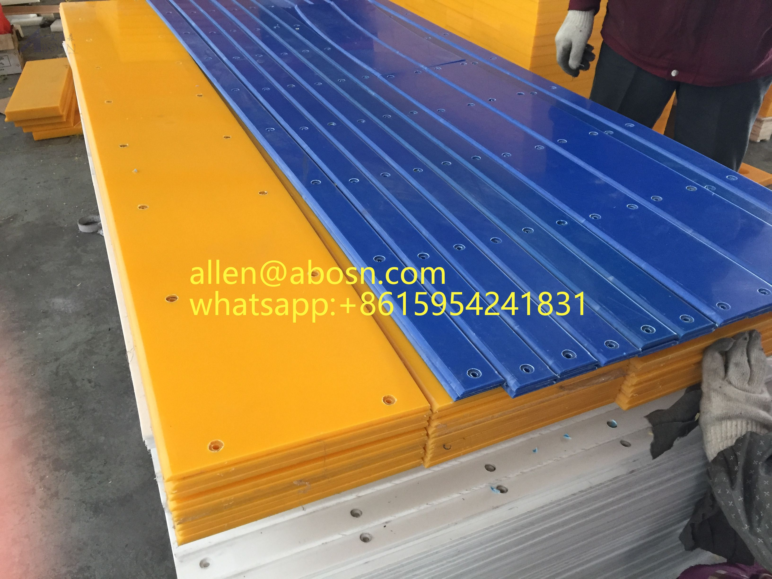 3050 x 1220 mm blaues UHMWPE-Blatt für antistatisches UHMWPE-Blatt