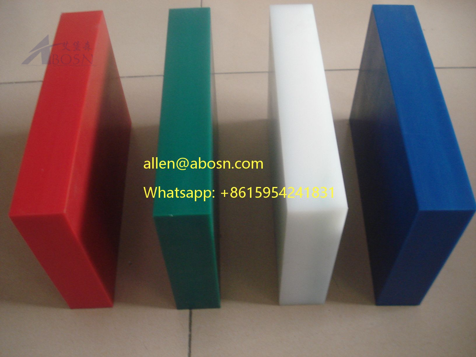 3050 x 1220 mm rote UHMWPE-Platte für glasgefüllte UHMWPE-Platte