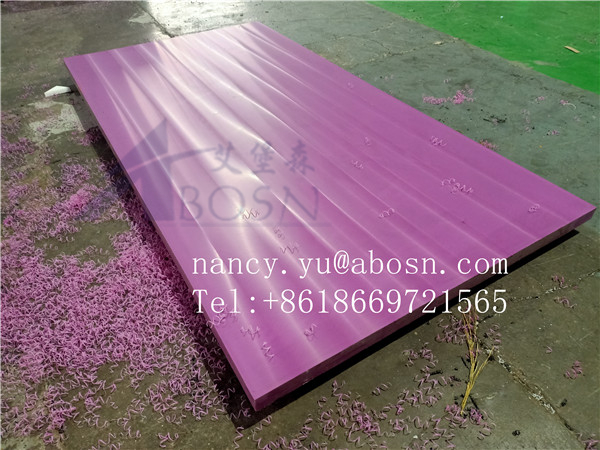 3050 x 1220 mm blaue UHMWPE-Platte für glasgefüllte UHMWPE-Platte