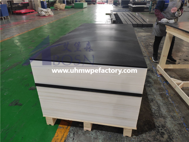 3050 x 1220 mm schwarzes UHMWPE-Blatt für flach