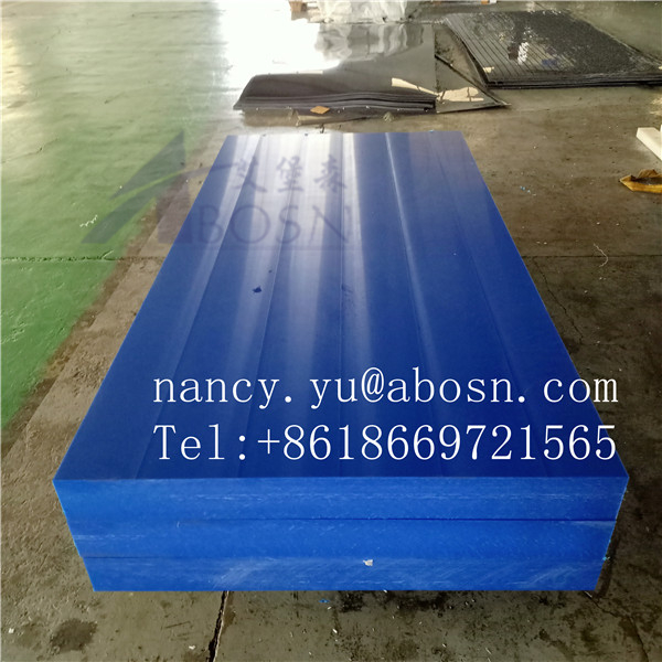 3050 x 1220 mm blaue UHMWPE-Platte für glasgefüllte UHMWPE-Platte