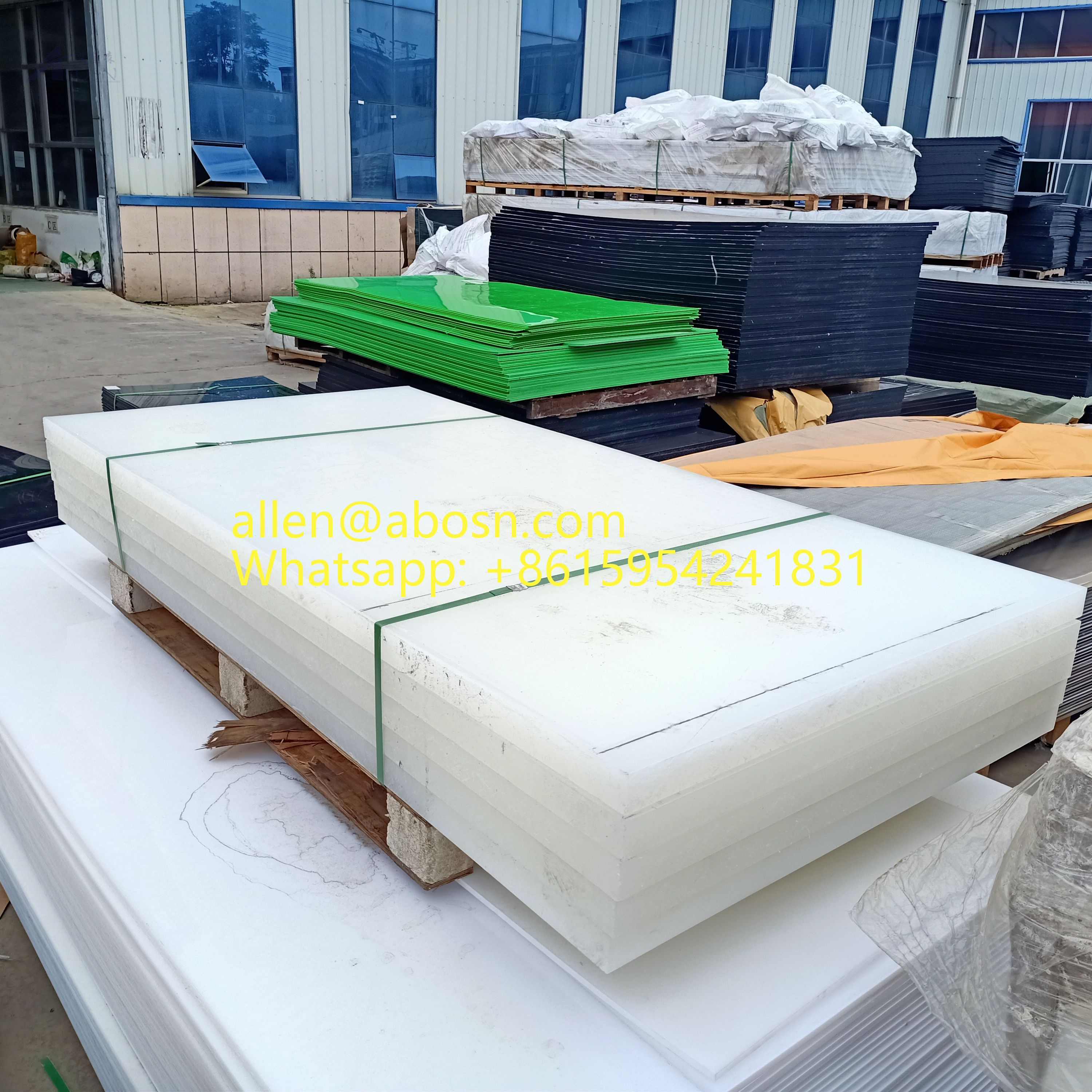 3050 x 1220 mm Kundenspezifisches UHMWPE-Blatt für Rohre