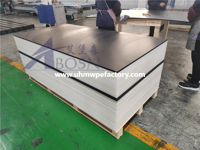 3050 x 1220 mm grünes UHMWPE-Blatt für Stange